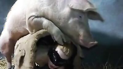 Dog girl anal: teen first dog sex video