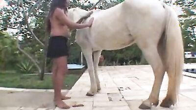 Dog's porn: dog fuck girls mouth