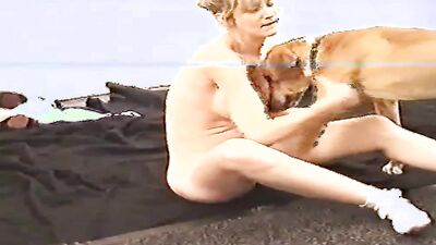 Russian zoo porn: dog licks a girl s pussy