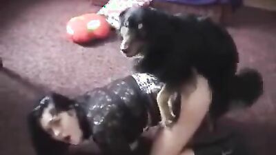 Dog girl: vulva dog porn