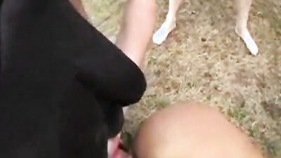 Dogs having sex: girl fucked by dog reaction