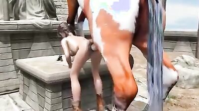 Dog porn video: zoo sex cum