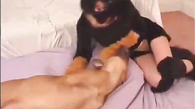 Bestiality hentai: dog sex romance
