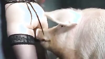 1 girl 5 dog: home animal porn