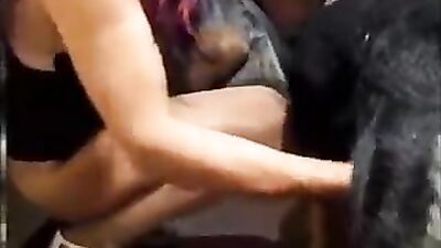 Animal sex video: girls naked dog