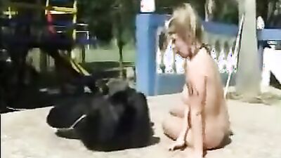 Dog pussy girls: dog fucking little girl