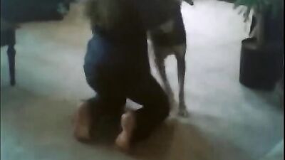 Dog girl play: zoo porn t m