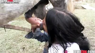 Fiery Blonde Slut Gets Wild With Toys and Horses