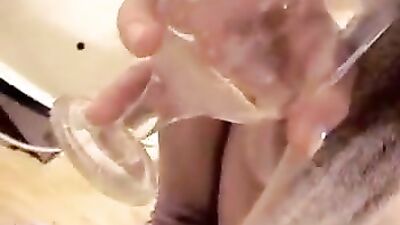 Girl Takes a Whinny-Tasting Adventure and Drinks Horse Cum in a Glass
