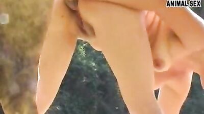 Hot Blonde Girl Goes Wild Riding Horse for Free in Doggy Style