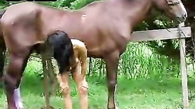 Girl Offers Rare Opportunity: Take a Ride on a Public Fucking Horse