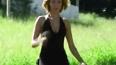 Blonde Beauty with Real Breasts Enjoys Wild Ride on Huge Horse Cock