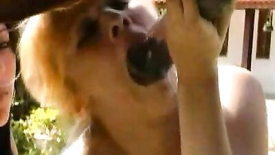 Blonde Girl Takes Epic Ride on Horse Cock and Unleashes Passionate Latina Heat