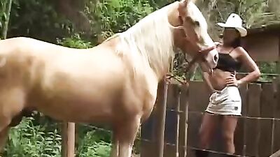 She Never Expected This: Woman Shocked to Find Horse Cum in Her Mouth