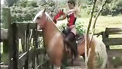 She Took the Leap of Lust and Rode a Horse Cock For the First Time