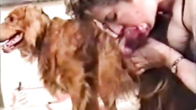My old aunt blowjob dog cook