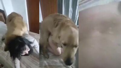 Chinese having sex with her dog