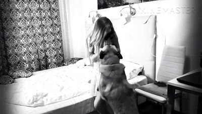 Woman Plays With Dog Dildo Then Gets The Real Thing