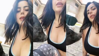 Tiktok girl and a pig