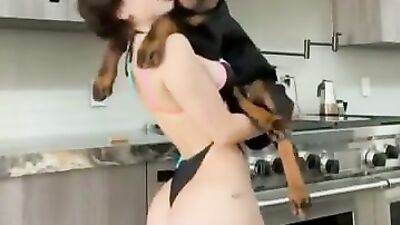 Some sexy kissing