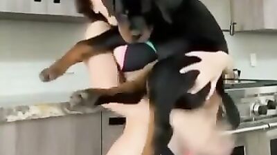 Some sexy kissing
