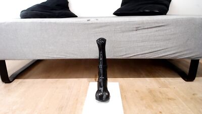 Stella Edge - Rides a Big Black Horse Dildo