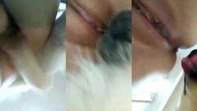 Asian girl fucked by dog - with knot