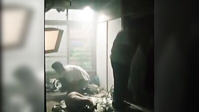 Amateur Honey Devours Cock in Lustful Threesome