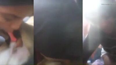 Teen suck dog outdoor