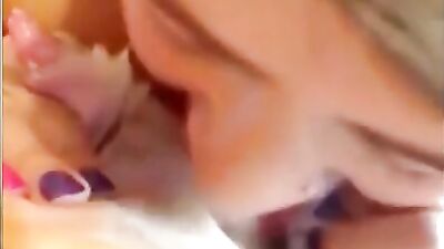 Young girl giving a dog a blowjob live