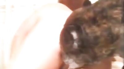 Mother, Daughter fuck and suck same dog
