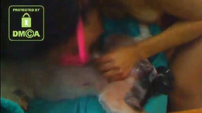 Latina on Chaturbate gets licked and tries sucking dog