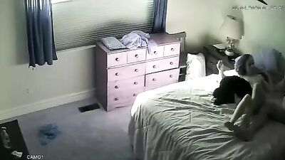 hidden cam couple with dog
