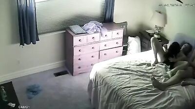 hidden cam couple with dog