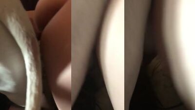 Friends wife taking dogs cock