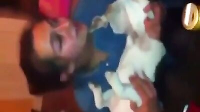 Girl drunk suck accident dog
