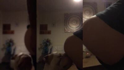 Dog licks ass