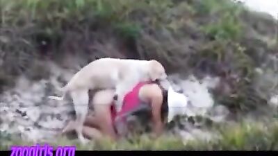 outdoor dog lady