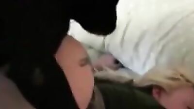 My wife tries the dog