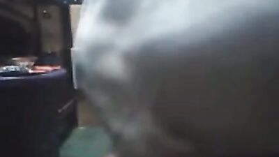 milf in red having sex with dog