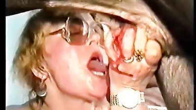 Granny sucks cock