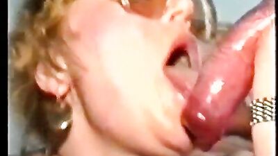 Granny sucks cock