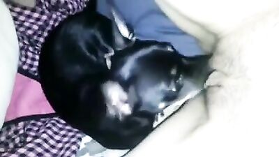 Teens Pussy Devoured by Hungry Dogs Tongue