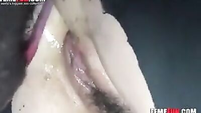 Đen heo vòi nước trong âm đạo là tất cả sừng farm đàn bà muốn trong
