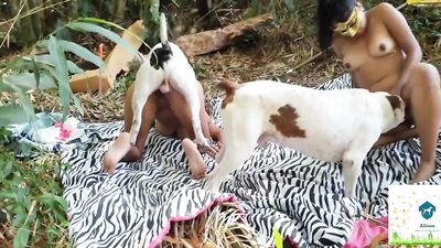 Puppy Lovin Sunbather Gets Soaked with Dicking and Cum