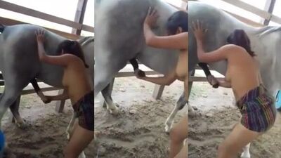 Mexican wife jerking horse cock