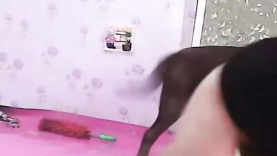 Chinese woman and dog 5