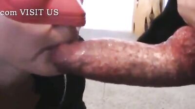 Doggy dick sucking