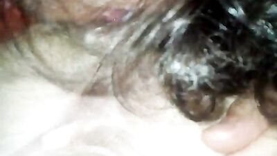 Licking a dog pussy
