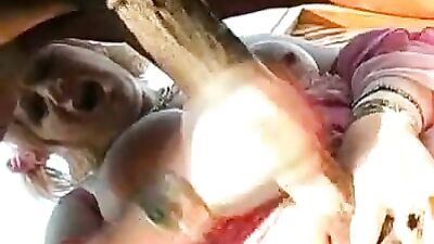 Big lovely boob woman fuck a horse